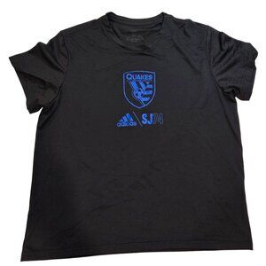 Adidas Men's MLS San Jose Earthquakes SJ74 Black T-Shirt Sz XL